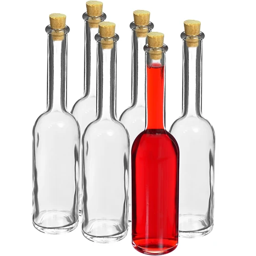 Botella para licor 100ml 6uds.+ 6 corchos KK14/10 - 2