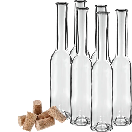 Botella para licor 200ml 6uds.+ 6 corchos KK23/18 - 3