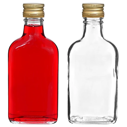Botella para licores petaca con tapa 200ml 10uds - 5