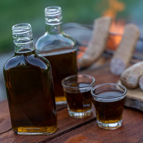 Botella para licores petaca con tapa 200ml 10uds - 8