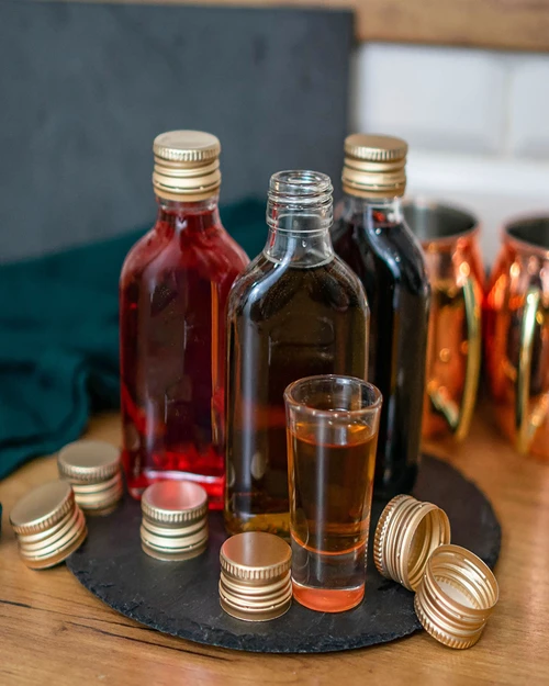 Botella para licores petaca con tapa 200ml 10uds - 9