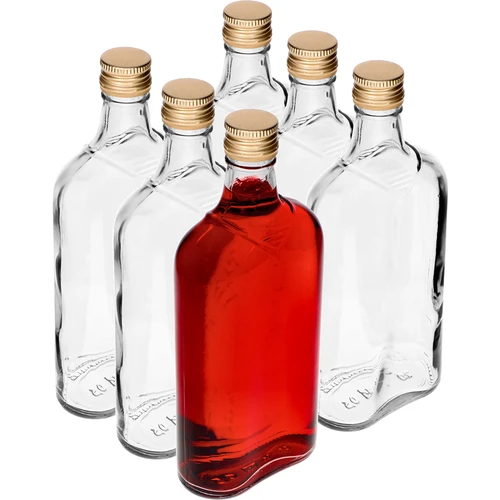 Botella Petaca 500ml con tapa - 6 uds. - 8