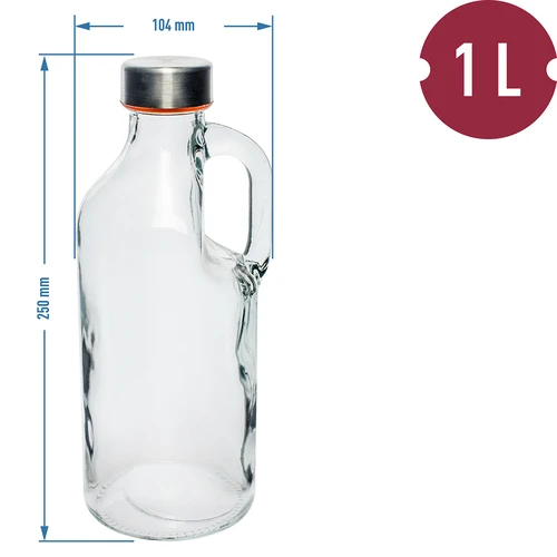 Botella Samurai - con tapa y asa 1L - 2