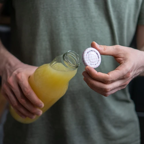 Botella TO para jugo 1L con tapa fi43 - 6uds. - 12