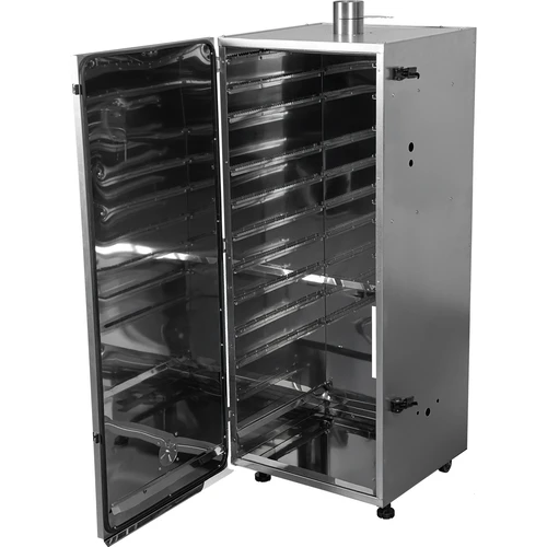 Cámara de ahumado metálica 250L, con ruedas - 2