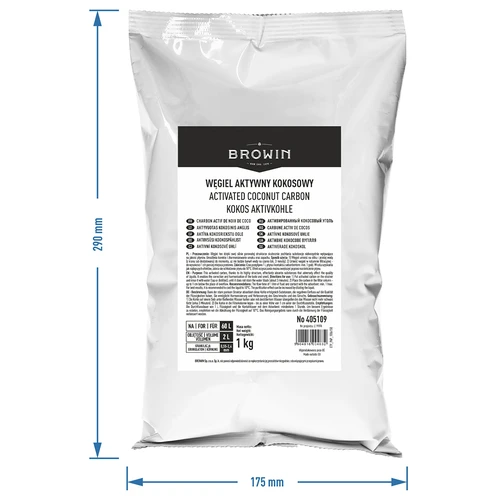Carbón activado de coco 1 kg x 10 - conjunto - 5
