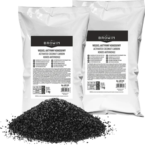 Carbón activado de coco 1 kg x 2 - conjunto