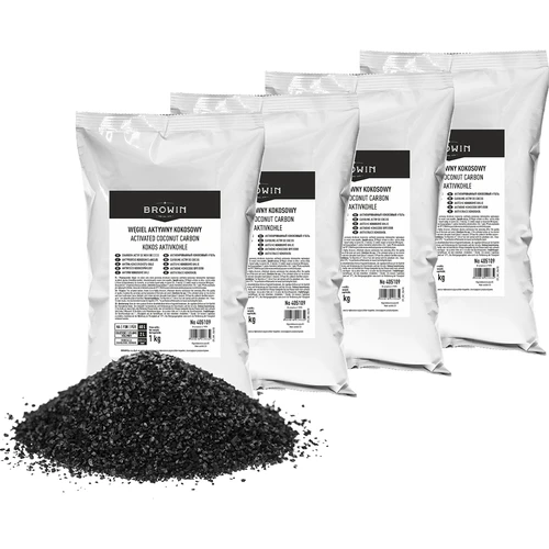 Carbón activado de coco 1 kg x 4 - conjunto