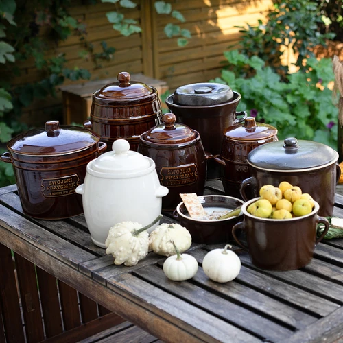 Cerámica - olla 5l simple con tapa - 3
