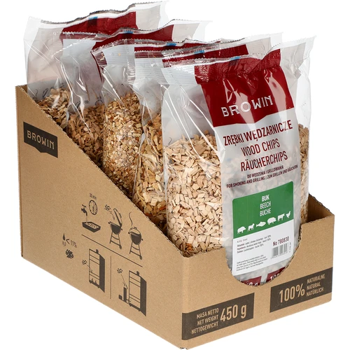 Chips de haya para ahumar y barbacoa, 450 g, clase 8 - 2