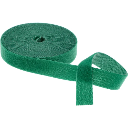 Cinta de jardín con velcro, verde, 15 mm x 5 m