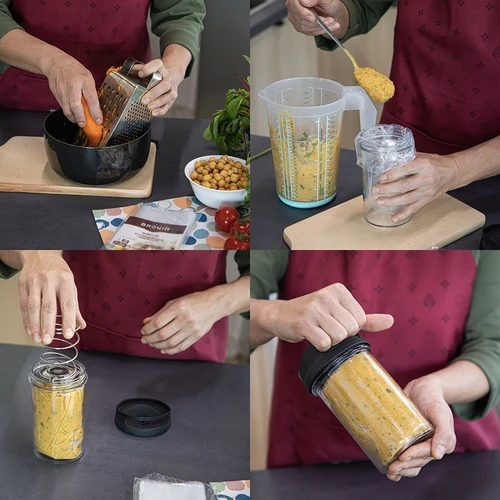 Cocedor de fiambre de vidrio para 450 g - 11