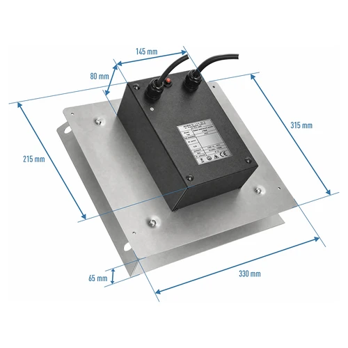 Conjunto de módulos con termostato digital- dragON 2,7 kW, para ahumadores de jardín - 9