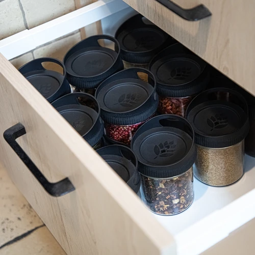 Contenedor de almacenamiento de 350ml con tapa - 8