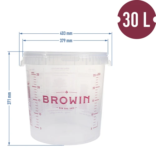 Contenedor de ferment. transp. 30L, impresión, 3 tubos - 2