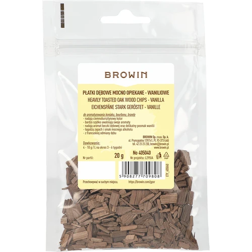 Copos de roble de vainilla, muy tostados, 20g - 2