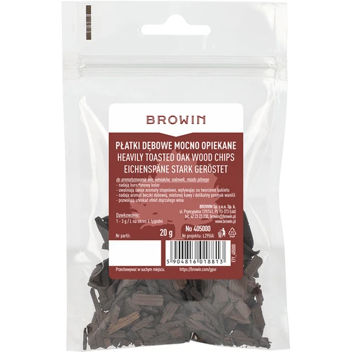 Copos de roble muy tostados 20g - 2