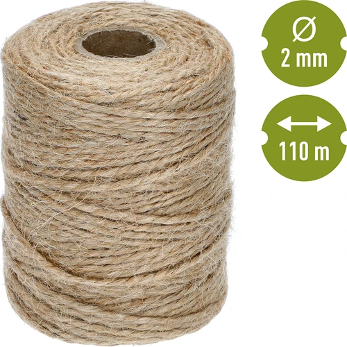 Cordel de yute 2 mm/110 m/250 g - 4