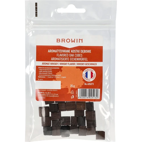 Cubos de roble francés, tostado intenso, aromatizados - Whisky, 20g - 2
