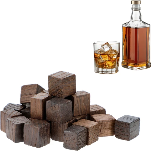 Cubos de roble francés, tostado intenso, aromatizados - Whisky, 20g - 3