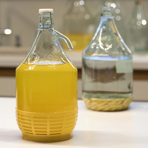 Dama de vidrio 5L con cesta con cierre mecánico - 4