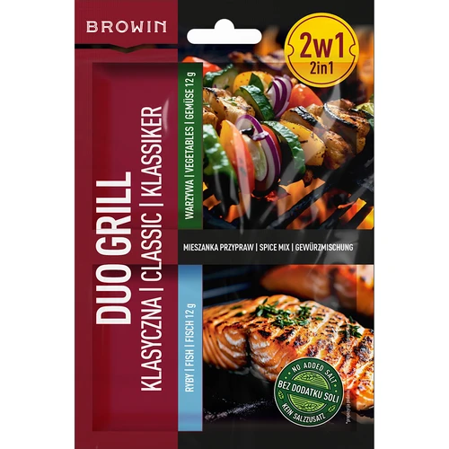 Duo Grill Clásica para pescado y verduras - mezcla de especias 2 en 1, 2 x 12 g