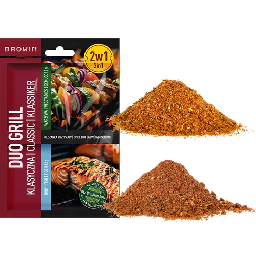 Duo Grill Clásica para pescado y verduras - mezcla de especias 2 en 1, 2 x 12 g - 3