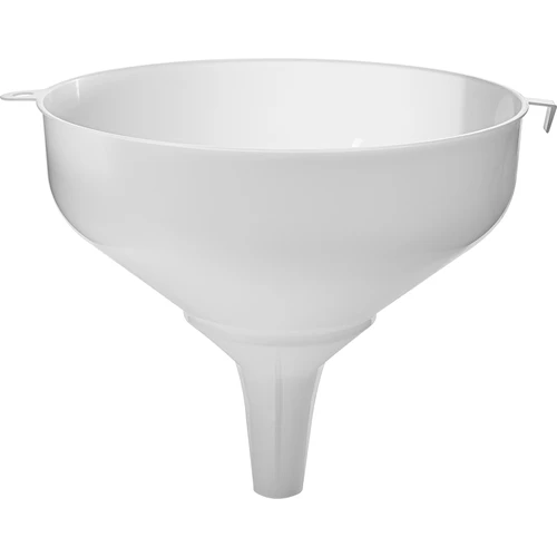 Embudo de plástico blanco de 25 cm de diámetro