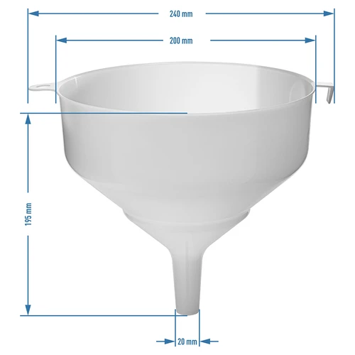 Embudo de plástico fi20cm - 2