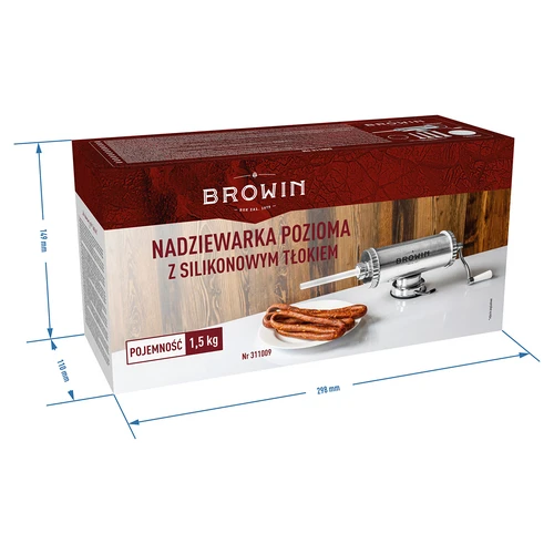 Embutidora horizontal 1,5 kg con pistón de silicona - 11