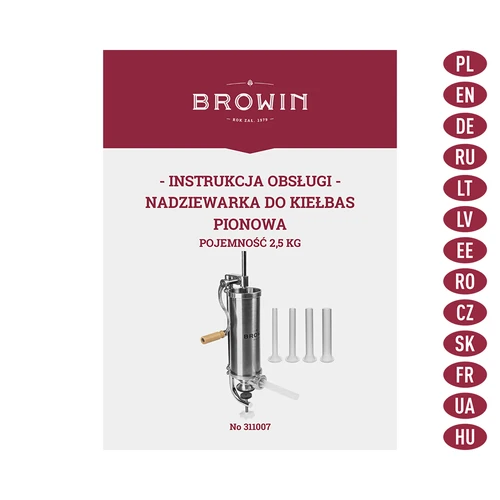 Embutidora vertical 2,5 kg - 9