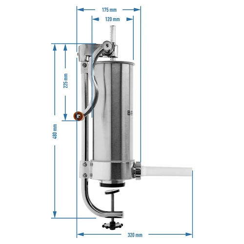Embutidora vertical 3 kg - 9