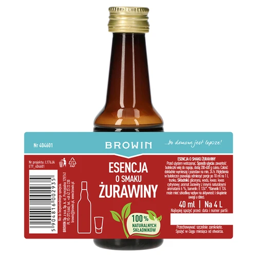 Esencia con sabor a arándano rojo para 4 L - 40 ml - 5