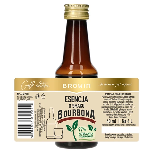 Esencia con sabor a Bourbon para 4 L, 40 ml - 5