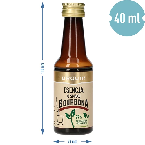 Esencia con sabor a Bourbon para 4 L, 40 ml - 8