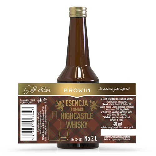 Esencia con sabor a Highcastle Whisky para 2 L - 40 ml - 4