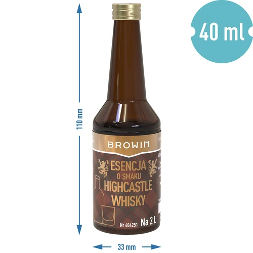 Esencia con sabor a Highcastle Whisky para 2 L - 40 ml - 7