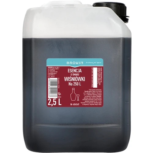 Esencia con sabor a licor de cereza, 2.5 L para 250 L de bebida lista