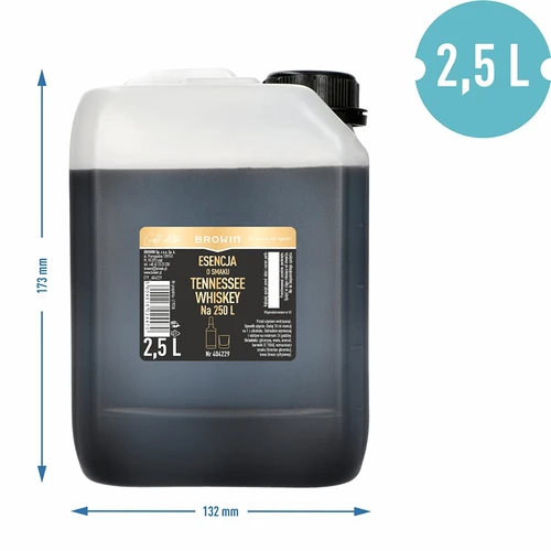 Esencia con sabor a Tennessee Whiskey 2,5 L, para preparar hasta 250 L de bebida - 3
