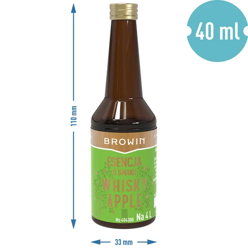 Esencia sabor Whisky Apple - 40 ml, para 4 L - 7