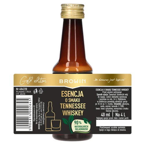 Esencia con sabor a whisky de Tennessee para 4 L - 40 ml - 7