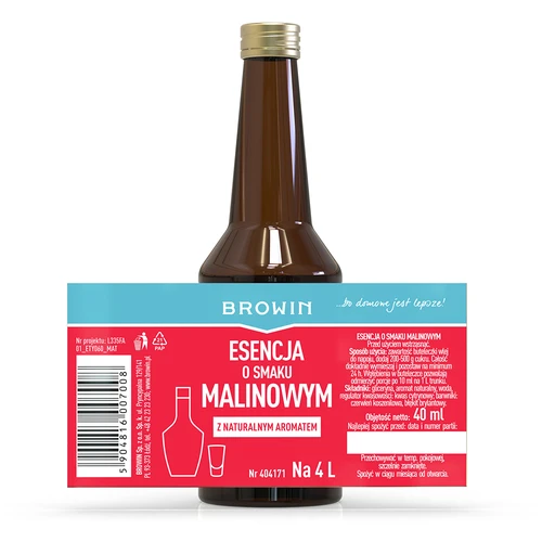 Esencia de frambuesa con aroma natural para 4 L - 40 ml - 6