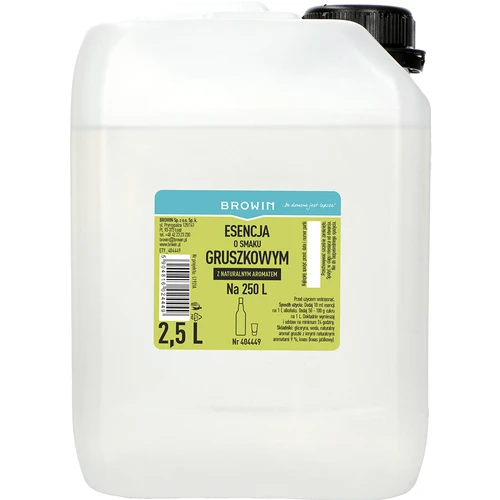 Esencia de pera con aroma natural, 2,5 L