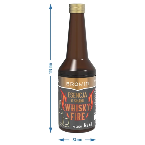 Esencia con sabor Whisky Fire para 4 L, 40 ml - 7