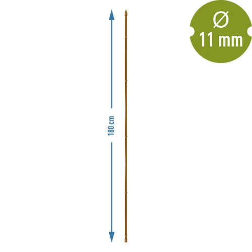 Estaca de acero recubierta 1,8m x 11mm (bambú) - 3