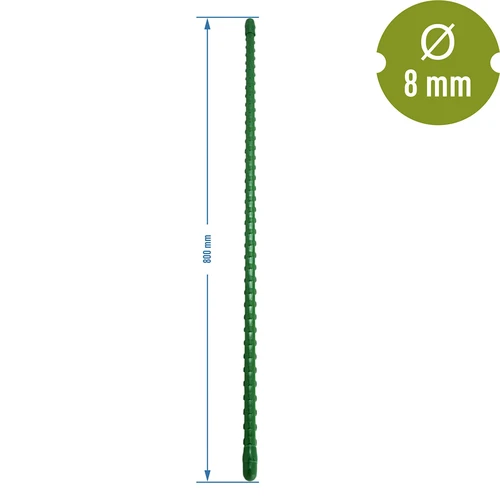 Estaca de acero recubierta de PE 0,8m x 8mm - 2