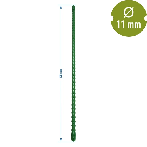 Estaca de acero recubierta de PE 1,25m x 11mm - 2