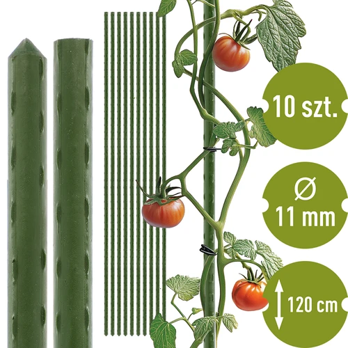 Estaca de acero recubierta de PE 1,2mx11mm (10 uds)