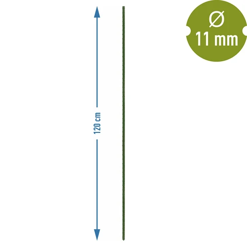 Estaca de acero recubierta de PE 1,2mx11mm (10 uds) - 3