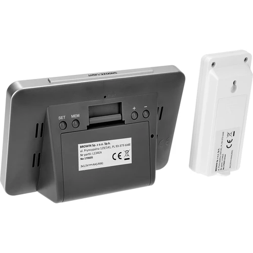 Estación meteorológica RCC–electr sin cable sensor negro - 7